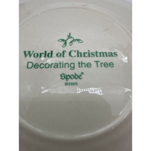 Spode 2005 Replacement square Decorating Tree World Christmas small 6" plate - Picture 4 of 12